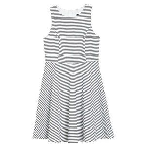 Brand New Zunie Girls' Stripe Skater Dress (Big Girl) Size 12 Navy/White Stripes